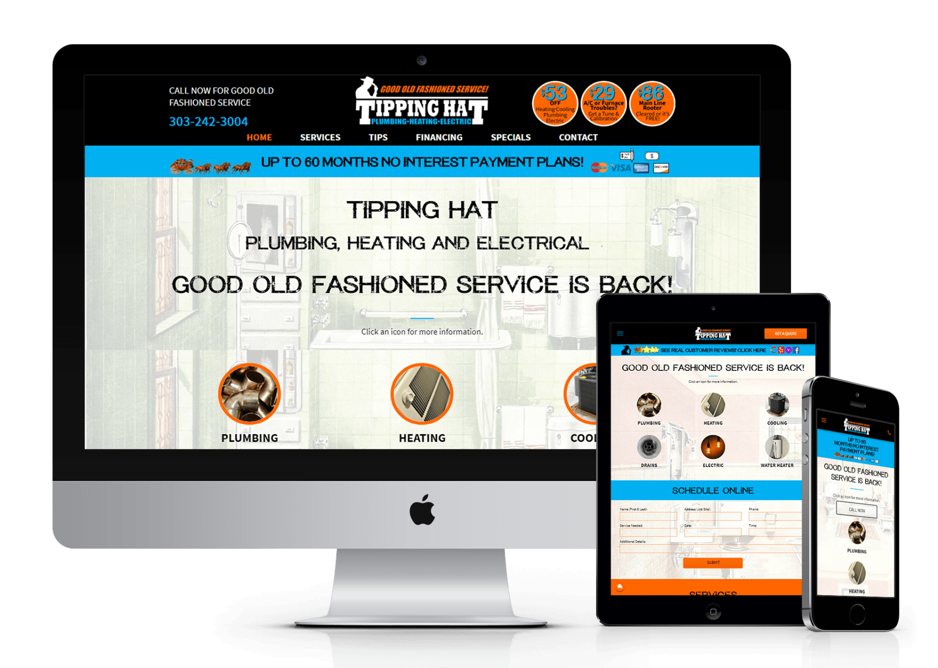 Tipping Hat website design screenshot